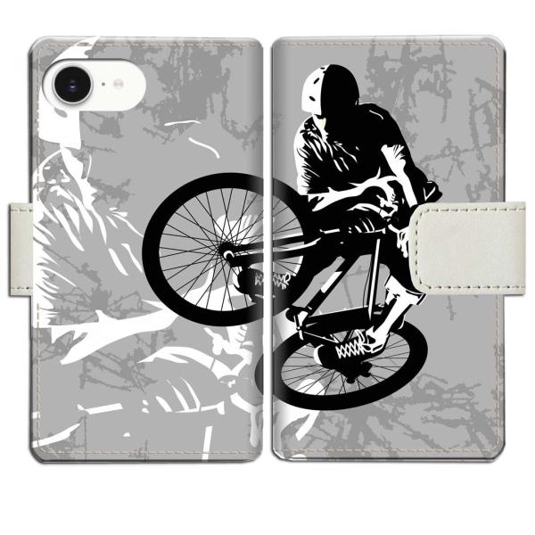 apple iPhone16e 手帳型ケース BMXデザイン