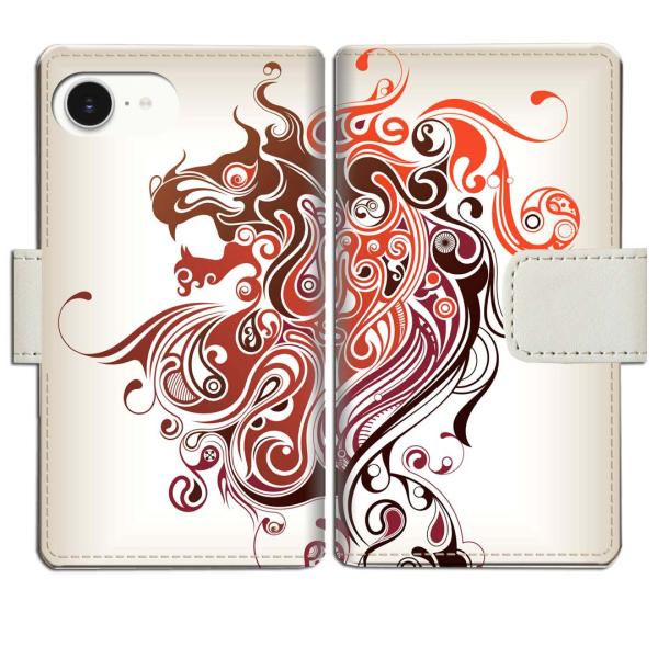 apple iPhone16e 手帳型ケース BlaveLionデザイン