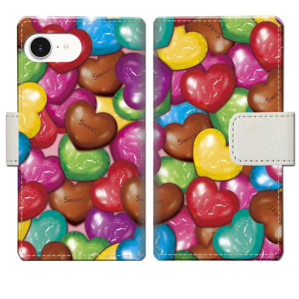 apple iPhone16e 手帳型ケース CHOCOLATEデザイン