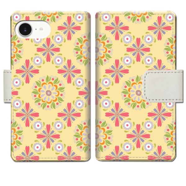 apple iPhone16e 手帳型ケース サンフラワーデザイン
