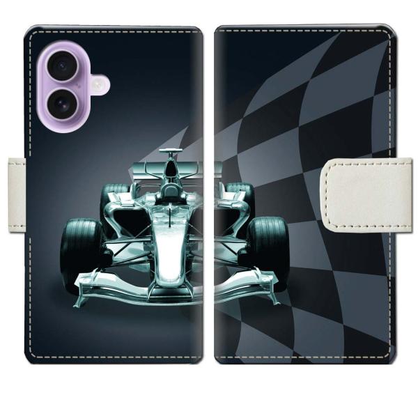 iPhone17 アイフォン17 手帳型ケース F1デザイン