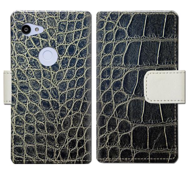 softbank Google Pixel 3a ケース スマホケース  手帳型ケース クロコダイル...