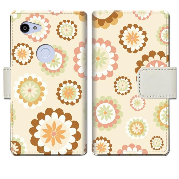 softbank Google Pixel 3a ケース スマホケース  手帳型ケース FLOWER...