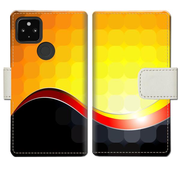 softbank Google Pixel4a 5G 手帳型ケース CCドットデザイン