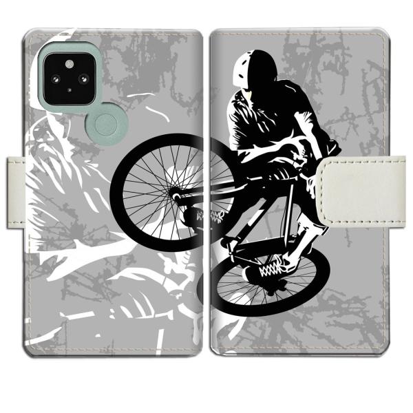 softbank Google Pixel5 手帳型ケース BMXデザイン