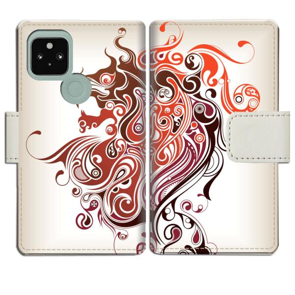 softbank Google Pixel5 手帳型ケース BlaveLionデザイン