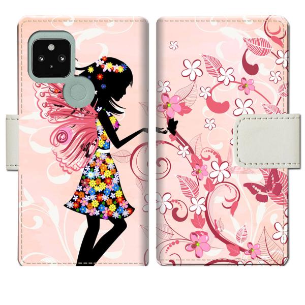 softbank Google Pixel5 手帳型ケース 出会いデザイン