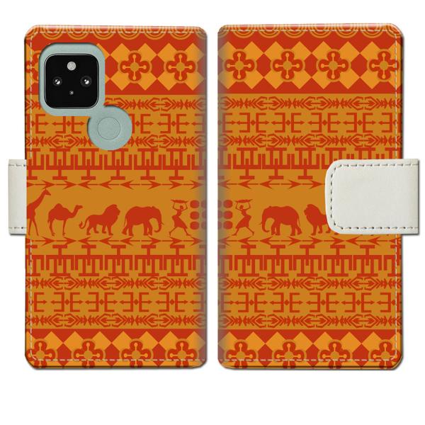 softbank Google Pixel5 手帳型ケース EGYPTデザイン