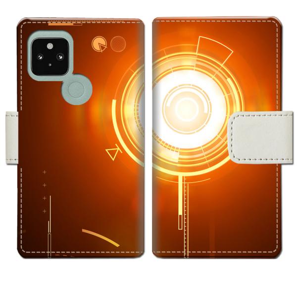 softbank Google Pixel5 手帳型ケース エレクティカデザイン