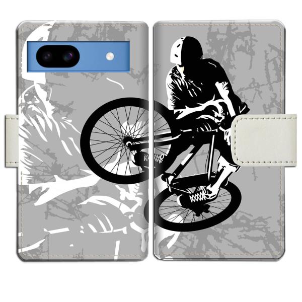 softbank Google Pixel 8a 手帳型ケース BMXデザイン