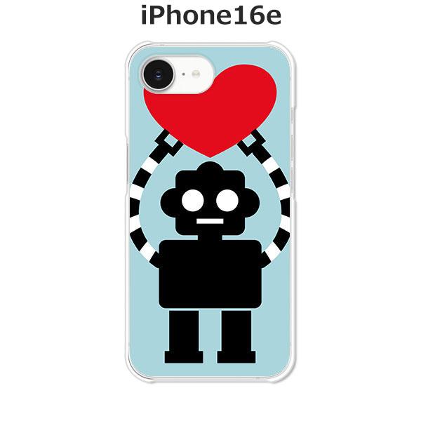 apple iPhone16e  I愛Robot デザインハードケース