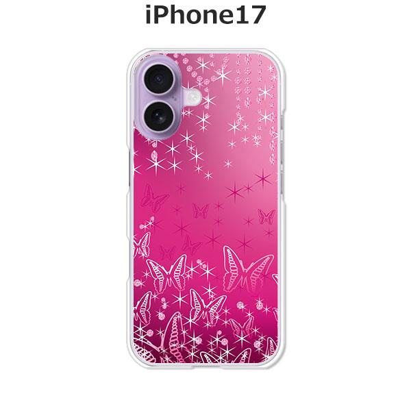 iPhone17 アイフォン17  ButterflyDiamond デザインハードケース