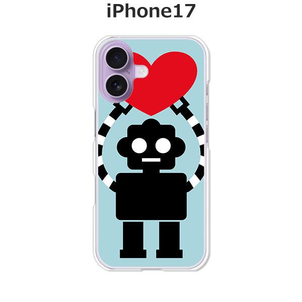 iPhone17 アイフォン17  I愛Robot デザインハードケース