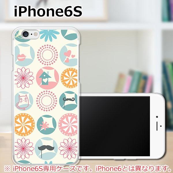 iPhone6S Cuteドット：カラフル クリアハードケース