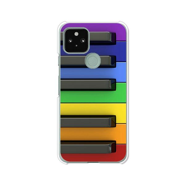 softbank Google Pixel5  カラフルキーボード デザインハードケース