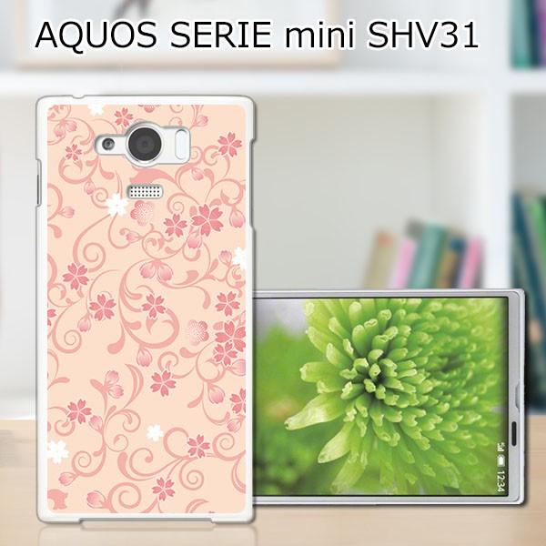 AQUOS SERIE mini SHV31 （桜ヴェール クリアケース素材）