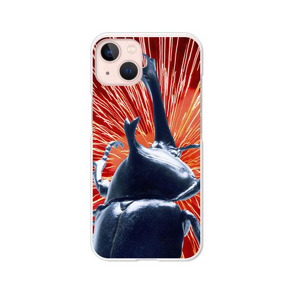 iPhone13  I am KING カブトムシ  デザインTPUソフトケース