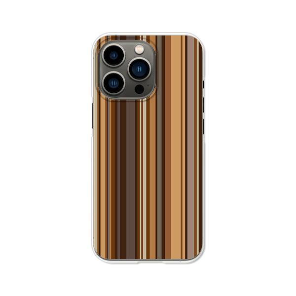 iPhone13Pro  チョコレートストライプ デザインTPUソフトケース