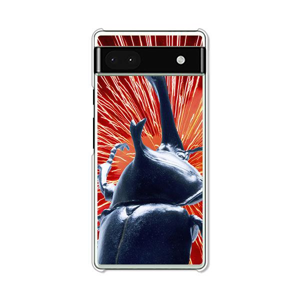 Google Pixel 6a I am KING カブトムシ  デザインTPUソフトケース
