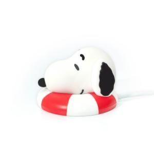 InfoThink ワイヤレス充電器 マグネット式 Wireless Charger PWLLC スヌーピー SNOOPY  浮き輪 Float ring iWCQ-600-SNOOPY｜equalia