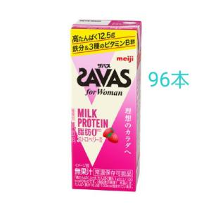 明治 ザバス ミルクプロテイン ストロベリー風味 200ml×96本 筋トレ トレーニング プロテイン ダイエット 高たんぱく｜equipea