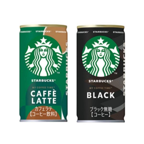 サントリー スターバックス MY COFFEE TIME カフェラテ３０缶＆ブラック３０缶 １８５ｇ...