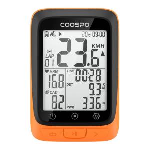 COOSPO サイクルコンピュータ GPS サイコン サイクリングコンピュータ 無線 ワイヤレス 自転車スピードメーター バッテリー内臓 B｜erde-shop