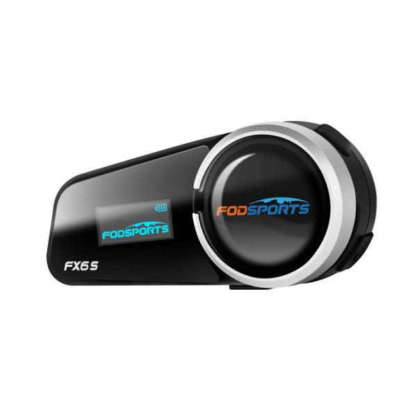 Fodsports バイク インカム FX6 S インカム 6人同時通話 液晶画面表示 FMラジオ ...