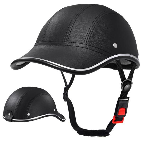 FROFILE 自転車 ヘルメット 大人 男女兼用 - (Sサイズ、ブラック) 野球帽型 レディース...