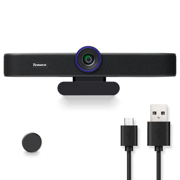 Tenveo web会議カメラ| 60fps マイク スピーカー内蔵 HD1080P PC USB ...