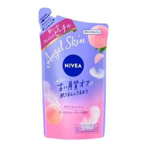 花王 ニベア エンジェルスキン ボディウォッシュ フラワー&ピーチの香り 詰替 360ml × 3個セット｜erde-shop