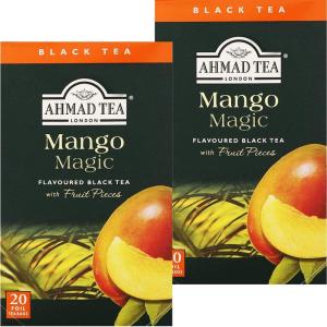 AHMAD TEA ( アーマッドティー ) マンゴー ティーバッグ 20袋 ×2個 英国ブランド 個包装