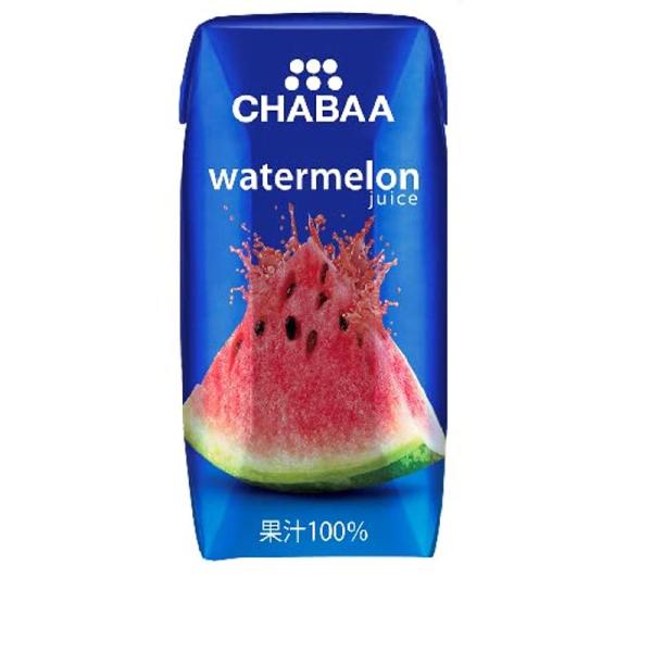 ハルナプロデュース CHABAA 100％ジュース ウォーターメロン 180ml×6本