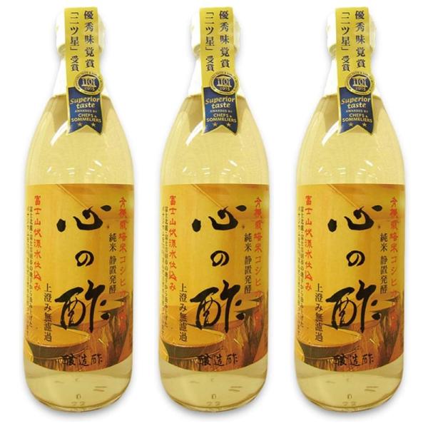 戸塚醸造店 心の酢(純粋米酢) 500ml×3個 JAN:4560199710167