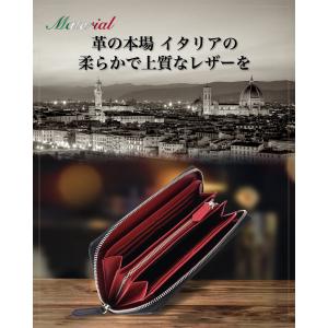 長財布 メンズ 本革 財布 メンズ長財布 ラウ...の詳細画像4
