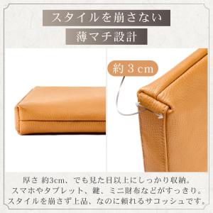 ショルダーバッグ メンズ サコッシュ 本革 革...の詳細画像5