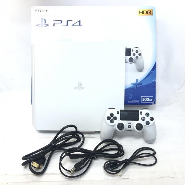 【中古】PlayStation 4 グレイシャー・ホワイト 500GB (CUH-2200AB02)...