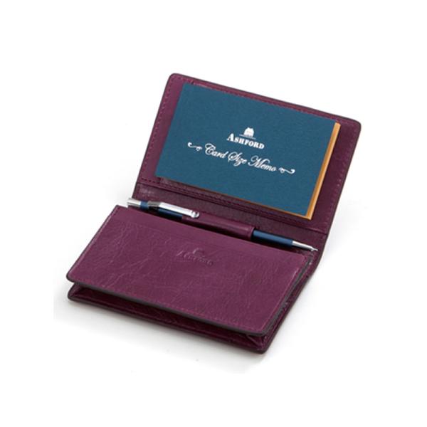 ASHFORD 名刺＆メモホルダー イシュー パープル 8567-078 （アシュフォード）