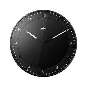 ブラウン アナログ 壁掛け時計/ウォールクロック ブラック BC17B BRAUN Wall Clock