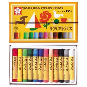サクラ クレパス太巻 12色 ゴムヒモ付 LP1...の商品画像
