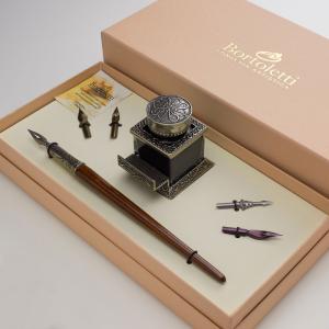 Bortoletti 木製ペン軸 つけペン/ペン先/ペンホルダー付きインク ギフトセット SET41 ガラスペン先 対応 （ボルトレッティ）｜erfolg