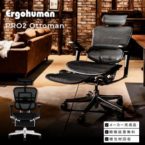 エルゴヒューマン プロ2 オットマン内蔵型 Ergohuman Pro2 ラチェット式オットマン /EGP2 【完成品】