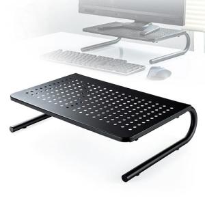 モニター台 机上ラック 卓上 スチール ブラック 収納 幅37cm 奥行24cm 高さ10cm Eyekx Des14 デスク市場 通販 Yahoo ショッピング