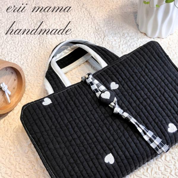 レビューブックカバー　看護学生　看護師　栄養士　保健師　社会福祉士  nubi 　ハート　black