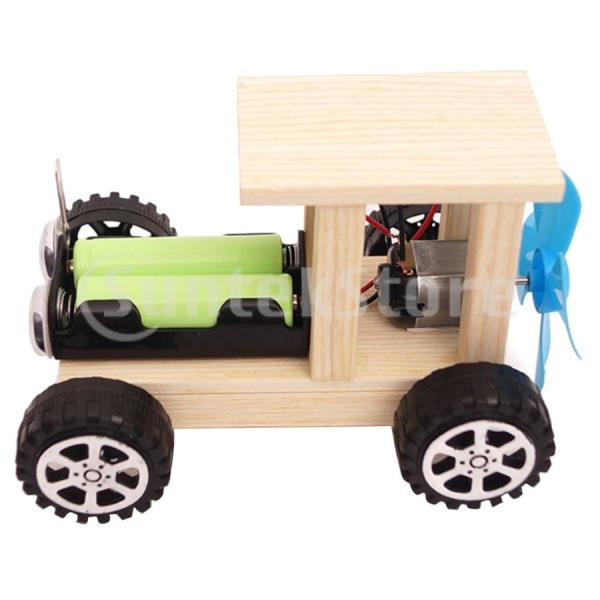 ミニ風力電動おもちゃDIY車キット子供教育ガジェット趣味面白いおもちゃ