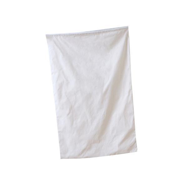 ランドリーバッグ 巾着付き 耐久性 洗濯機洗い可能 汚れた衣類オーガナイザー ホワイト 48cmx8...