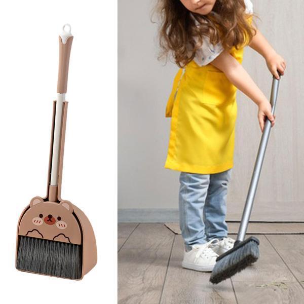 子供用掃除ほうきちりとりセット 面白い子供用掃除セット 対象年齢3?6歳 キッズベア