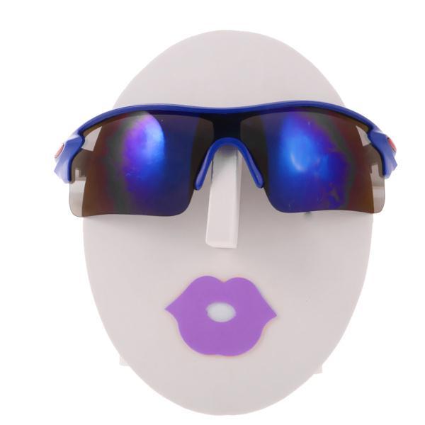 女性の顔の眼鏡サングラスの眼鏡のディスプレイスタンドホルダーホワイトパープル