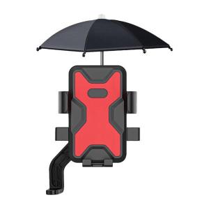屋外用日傘携帯電話ホルダー、傘付きオートバイスタンド   バックミラー レッド｜eriistore
