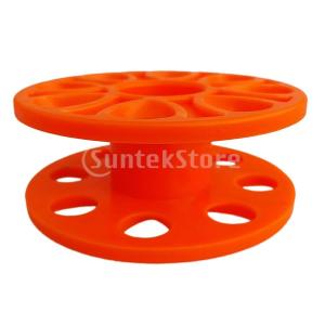 プラスチック製 スキューバ ダイビング プラスチック コンパクト フィンガースプール リール 水中機器 全6色 - オレンジ｜eriistore
